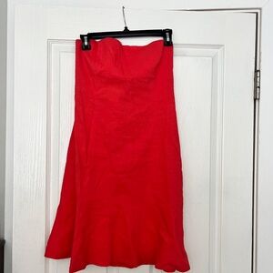 Theory Strapless Pink Dress